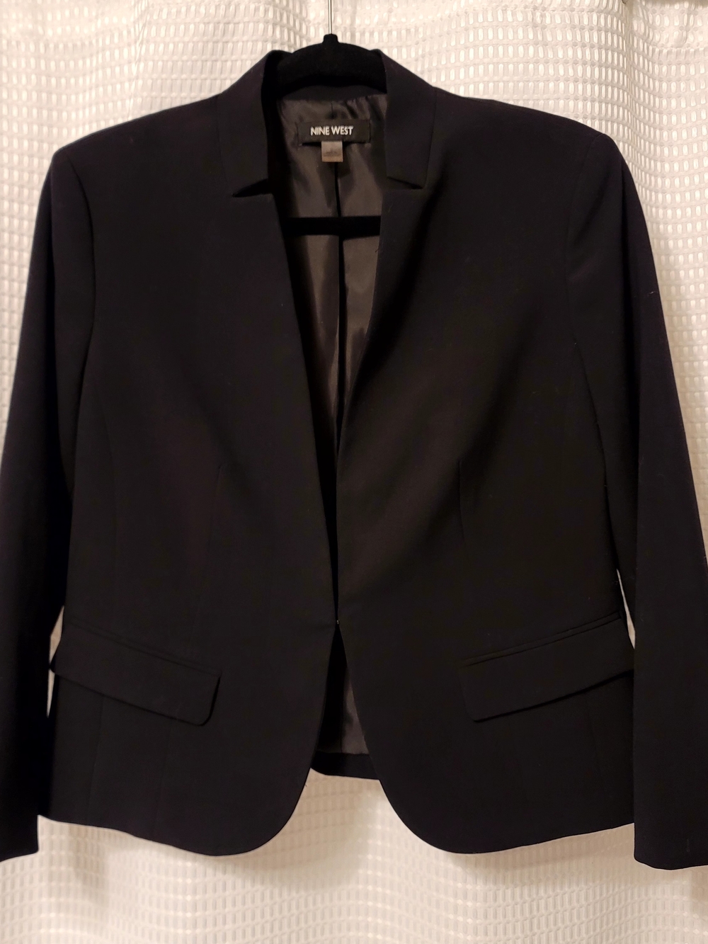 Womens Nine West Classic Black Blazer, Size 6